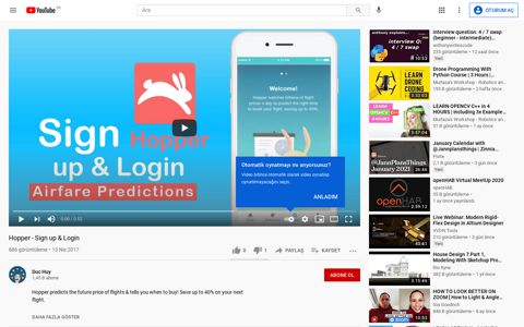Hopper - Sign up & Login - YouTube