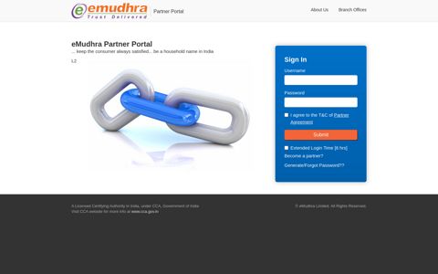 Login: eMudhra Partner Portal Login