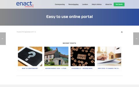 Easy to use online portal - Enact Conveyancing