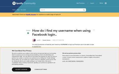Solved: How do i find my username when using Facebook logi ...