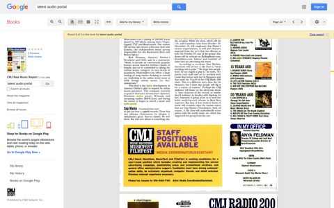 CMJ New Music Report - Oct 11, 1999 - Page 13 - Google Books Result