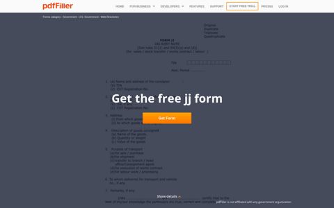Jj Form - Fill Online, Printable, Fillable, Blank | pdfFiller