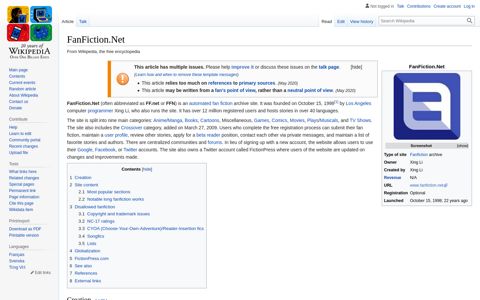 FanFiction.Net - Wikipedia