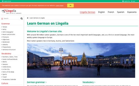 Learn German on Lingolia