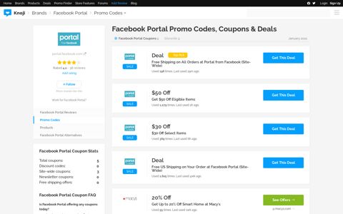 Facebook Portal Promo Codes | 20% Off in December (5 ...