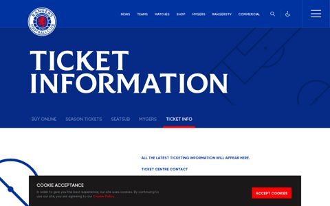 Ticket Information | Rangers Football Club