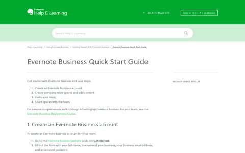 Evernote Business Quick Start Guide – Evernote Help ...