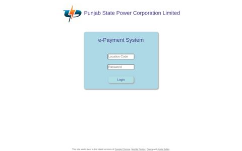 e-Payment - PSPCL