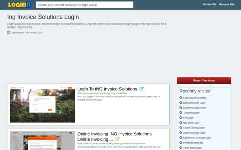 Ing Invoice Solutions Login - Loginii.com