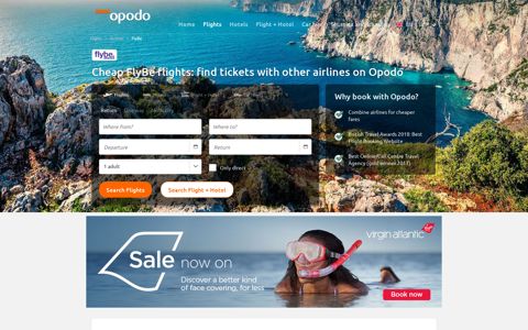 FlyBe cheap flights - book other tickets on Opodo