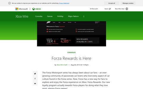 Forza Rewards is Here - Xbox Wire