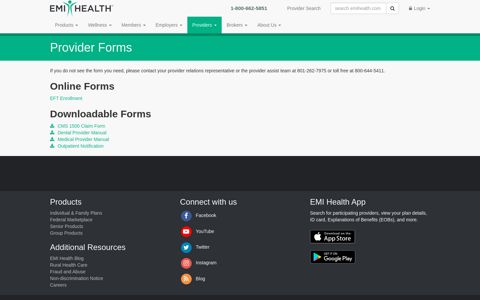 Providers | Provider Forms - EMI Health