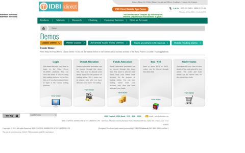 Online stock / share trading, BSE and NSE ... - IDBI Paisabuilder