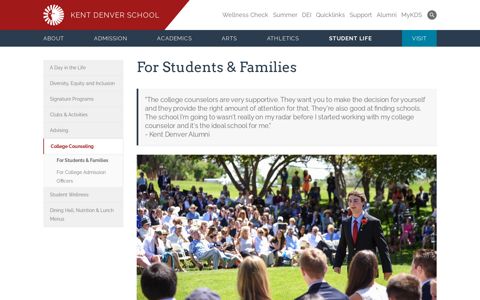 For Students & Families - Kent Denver School