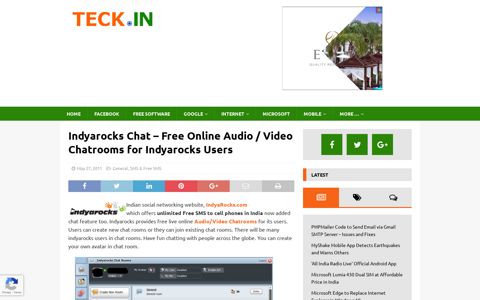 Indyarocks Chat - Free Online Audio / Video Chatrooms for ...