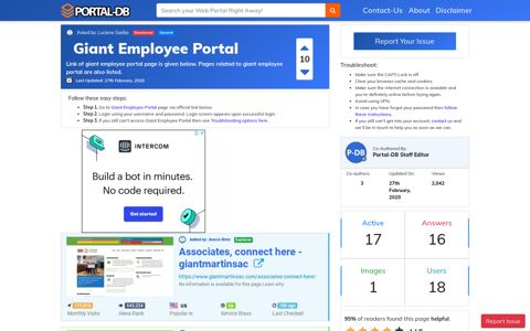 Giant Employee Portal
