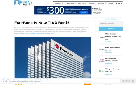 EverBank Is Now TIAA Bank! - MoneysMyLife