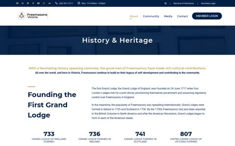 History and Heritage – Freemasons Victoria