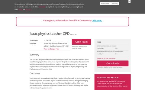 Isaac physics teacher CPD | STEM