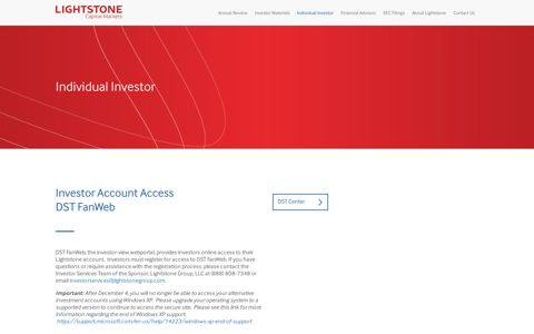 Individual Investor - Lightstone Capital Markets