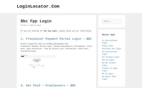 Bbc Fpp Login - LoginLocator.Com