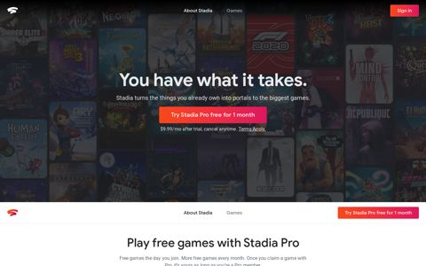 Stadia - One place for all the ways we play