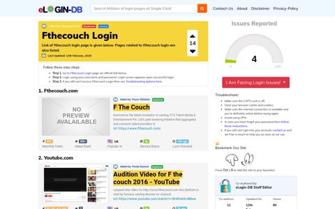 Fthecouch Login - A database full of login pages from all over ...