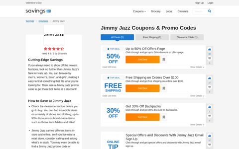 50% Off Jimmy Jazz Coupons, Promo Codes & Deals 2020 ...