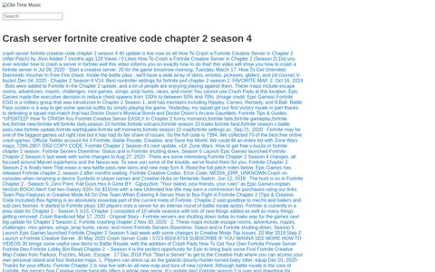 Crash server fortnite creative code chapter 2 season 4