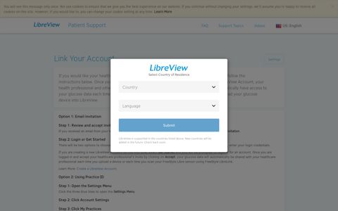 Link Your Account - LibreView