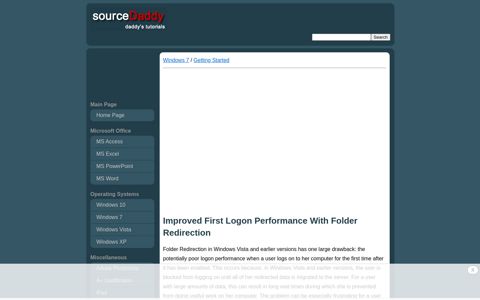 Improved First Logon Performance With Folder Redirection ...