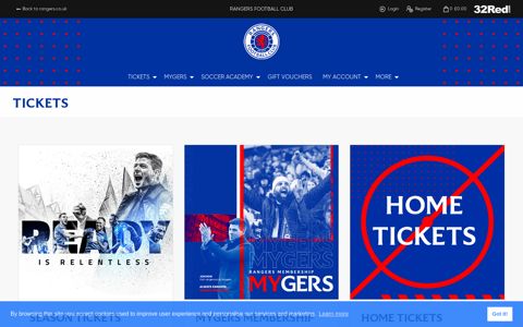 Rangers Online Ticket Sales