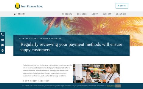 Payment Options for Your Customers › First Federal Bank of ...