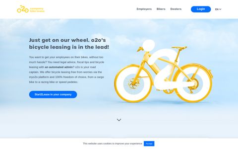 o2o - Bicycle leasing with the best online support for companies