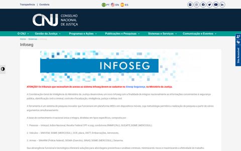 Infoseg - Portal CNJ