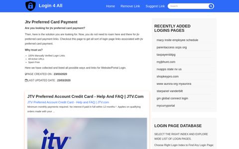 jtv preferred card payment - Official Login Page [100% Verified]