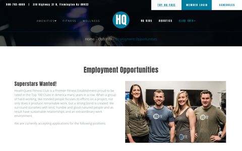 Employment Opportunities - HealthQuest