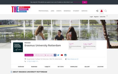 Erasmus University Rotterdam | World University Rankings ...