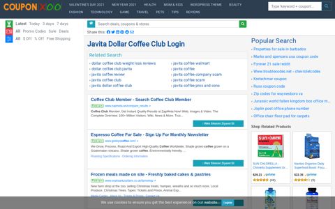 Javita Dollar Coffee Club Login - 12/2020 - Couponxoo.com
