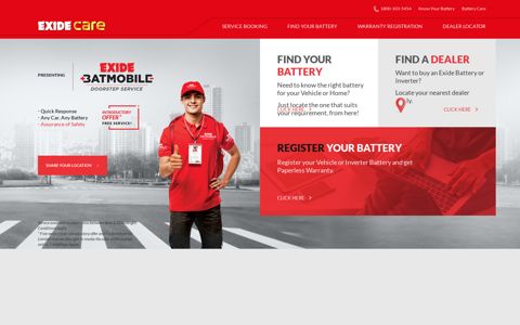 Exide Care Provides Car Battery Emergency Service in India
