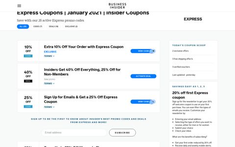 10% Off Express Coupons & Promo Codes Dec 2020