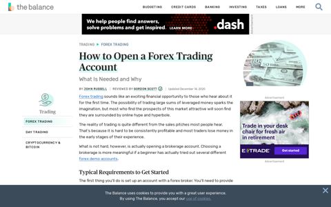 How to Open a Forex Trading Account - The Balance