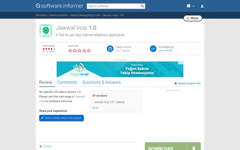 Jawwal Voip 1.0 Download - Jawwal Voip.exe