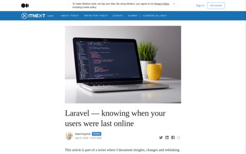 Laravel — knowing when your users were last online | by Matt ...