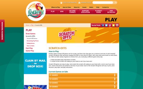 Scratch-Offs - Florida Lottery