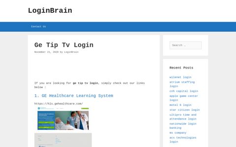 ge tip tv login - LoginBrain