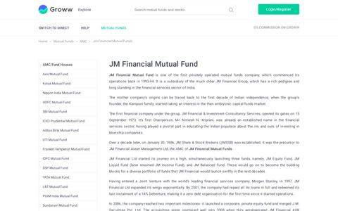 JM Financial Mutual Fund - Latest MF Schemes, NAV ... - Groww