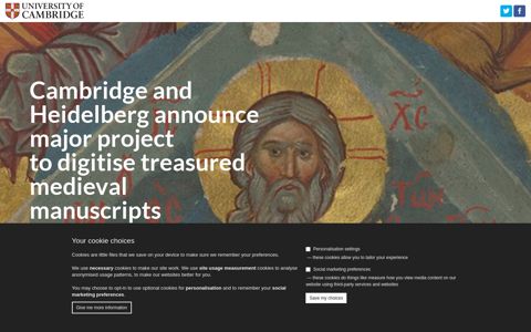 Cambridge and Heidelberg announce major project to digitise ...