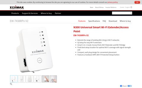 Wi-Fi Range Extenders - N300 - N300 Universal ... - EDIMAX
