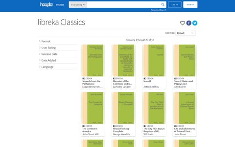 libreka Classics Ebook Series - hoopla